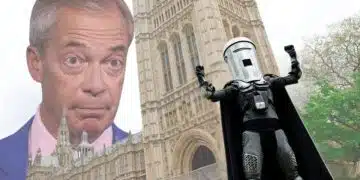 Nigel Farage and Count Binface