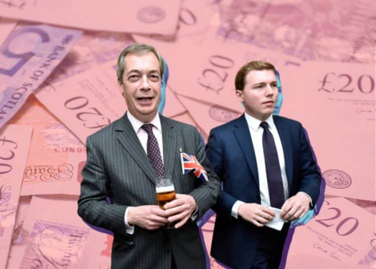 Nigel Farage and George Cottrell of Reform UK