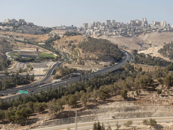 Land in the West Bank earmarked for Israeli settlements