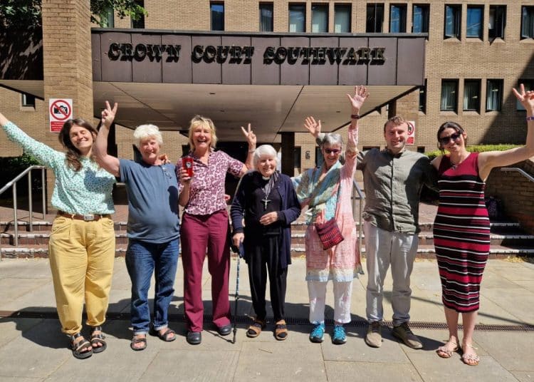 Just Stop Oil activists following acquittal for bridge slow walk