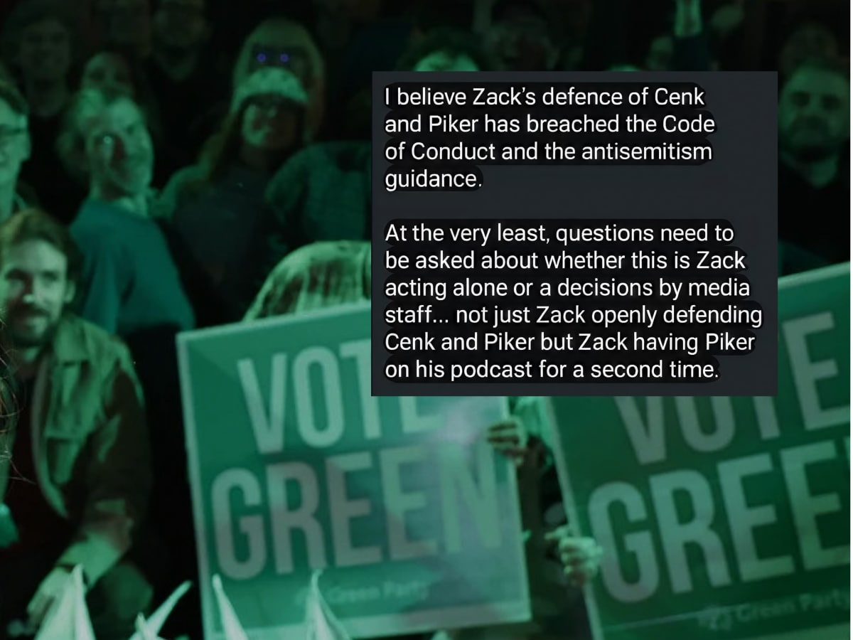 Zionist Greens label Zack Polanski antisemitic in further leaked WhatsApp Messages
