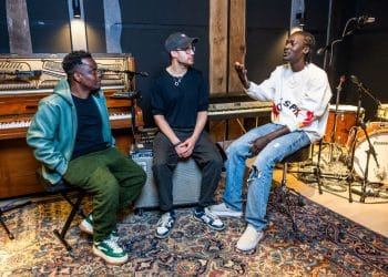 Espoir, Kensaye and Wan, artists of the (No More) Radio Silence Collective.