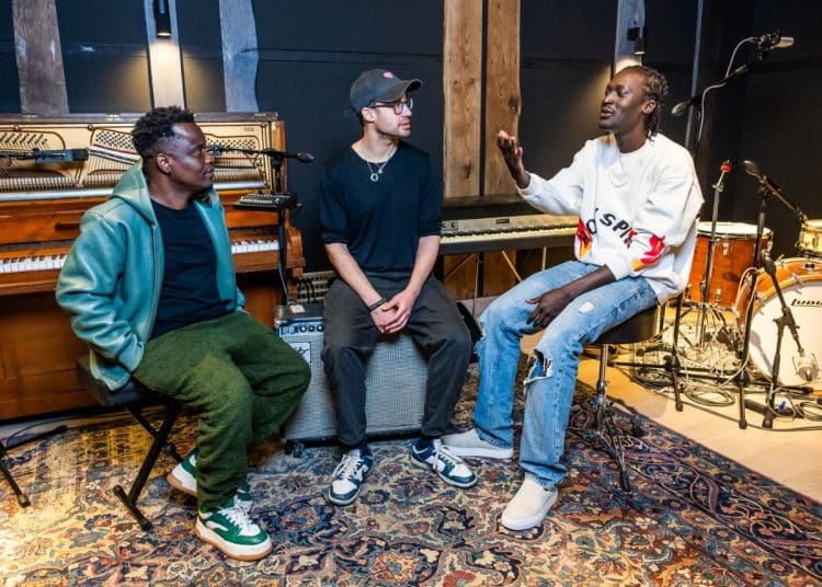 Espoir, Kensaye and Wan, artists of the (No More) Radio Silence Collective.