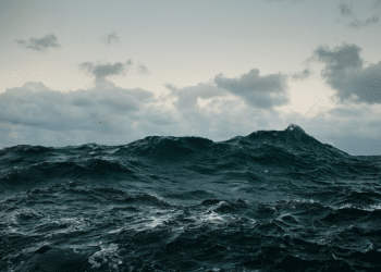 Just the dark North Sea waves thrashing and moody skies above. Andy Burnham has allegedly been lobbied to drill into the North Sea