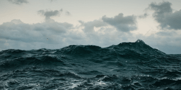 Just the dark North Sea waves thrashing and moody skies above. Andy Burnham has allegedly been lobbied to drill into the North Sea