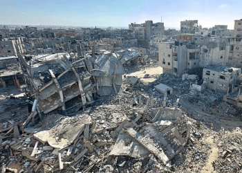 The Nuseirat refugee camp after it was bombed by the IOF on 8 June 2024