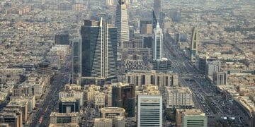 Cityscape of Riyadh Illustrating Amnesty report on Filipino domestic workers in Saudi Arabia