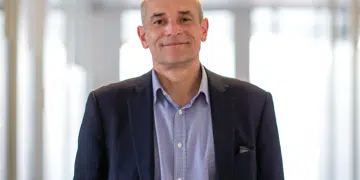 Portrait of Simon Dubbins from 2019 when he was international secretary of UNITE