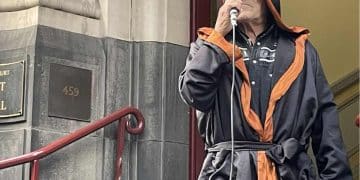 Uncle Robbie outside Australia's Supreme Court of Appeal